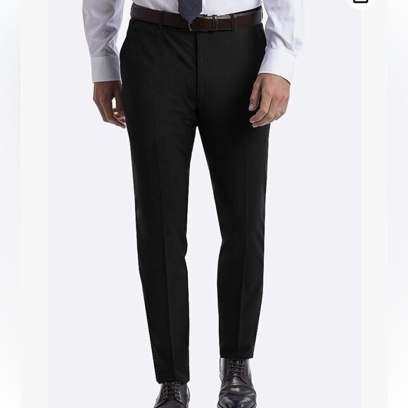 Calvin Klein Skinny Men’s‎ Suit Separates Performance Stretch Blk 40W x 32L NWT - Picture 2 of 7